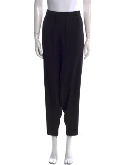 Pre-owned St John Straight Leg Pants In Black