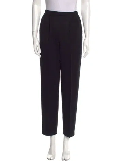 Pre-owned St John Straight Leg Pants In Black