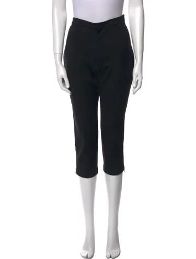 Pre-owned St John Straight Leg Pants In Black