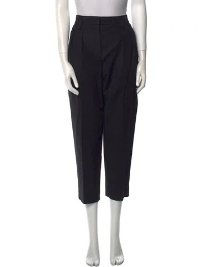 Pre-owned St John Straight Leg Pants In Black