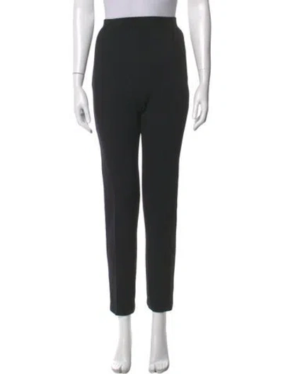 Pre-owned St John Straight Leg Pants In Black