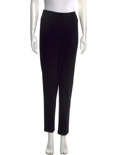 Pre-owned St John Straight Leg Pants In Black