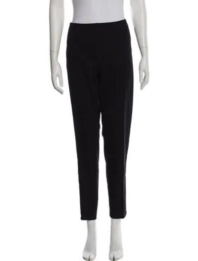 Pre-owned St John Straight Leg Pants In Black