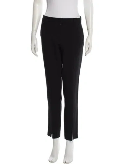 Pre-owned St John Straight Leg Pants In Black