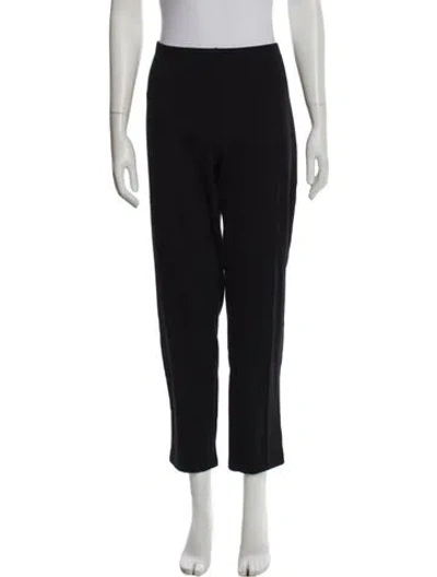 Pre-owned St John Straight Leg Pants In Black