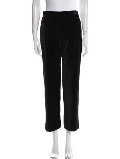 Pre-owned St John Straight Leg Pants In Black
