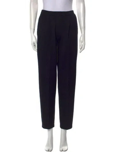 Pre-owned St John Straight Leg Pants In Black