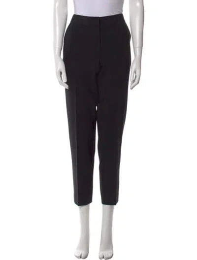 Pre-owned St John Straight Leg Pants In Black