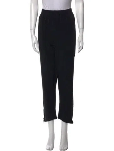 Pre-owned St John Straight Leg Pants In Black