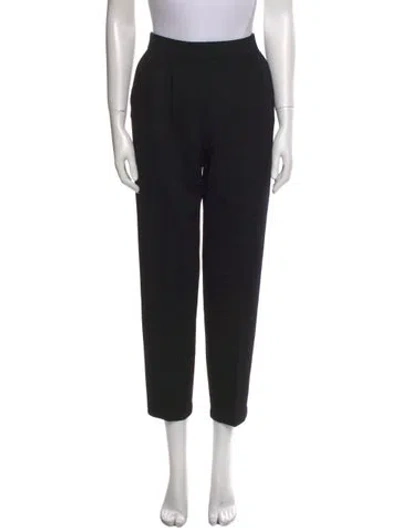 Pre-owned St John Straight Leg Pants In Black