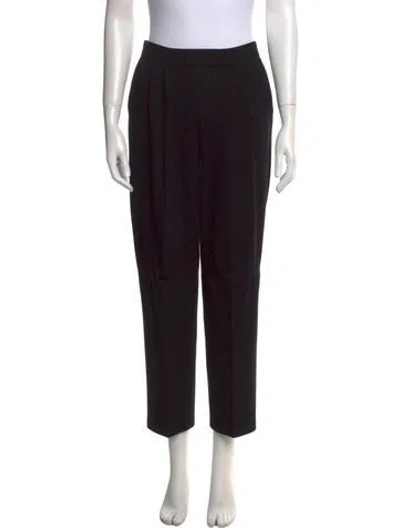 Pre-owned St John Straight Leg Pants In Black