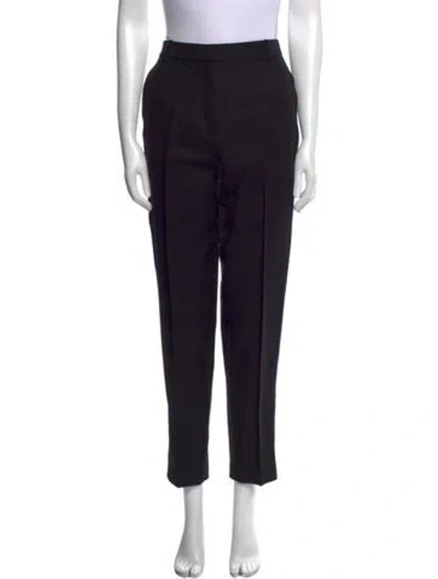 Pre-owned St John Straight Leg Pants In Black