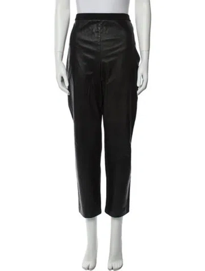 Pre-owned St John Straight Leg Pants In Black