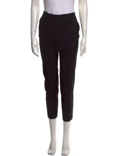 Pre-owned St John Straight Leg Pants In Black