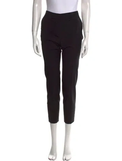 Pre-owned St John Straight Leg Pants In Black