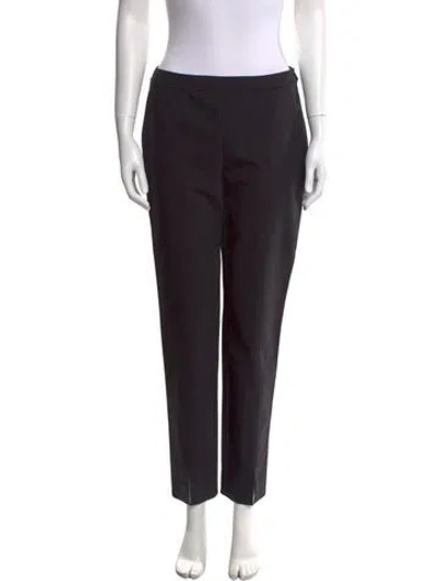 Pre-owned St John Straight Leg Pants In Black