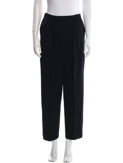 Pre-owned St John Straight Leg Pants In Black