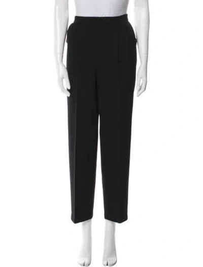 Pre-owned St John Straight Leg Pants In Black
