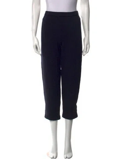 Pre-owned St John Straight Leg Pants In Black