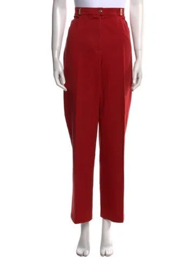 Pre-owned St John Straight Leg Pants In Black