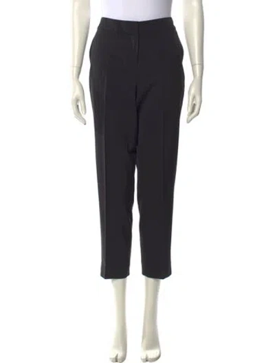 Pre-owned St John Straight Leg Pants In Black