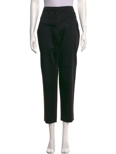 Pre-owned St John Straight Leg Pants In Black