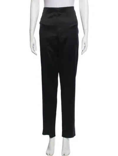 Pre-owned St John Straight Leg Pants In Black