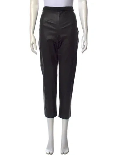 Pre-owned St John Straight Leg Pants In Black