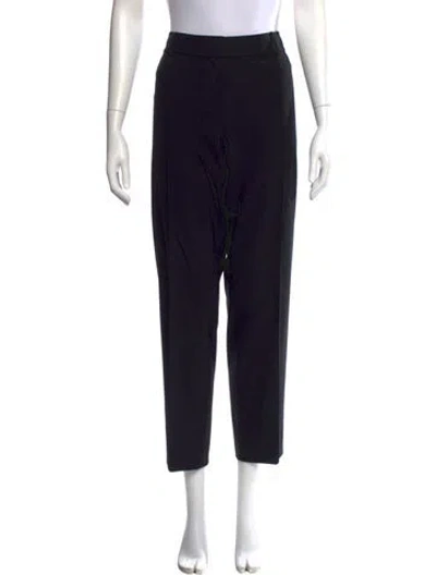 Pre-owned St John Straight Leg Pants In Black
