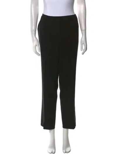 Pre-owned St John Straight Leg Pants In Black