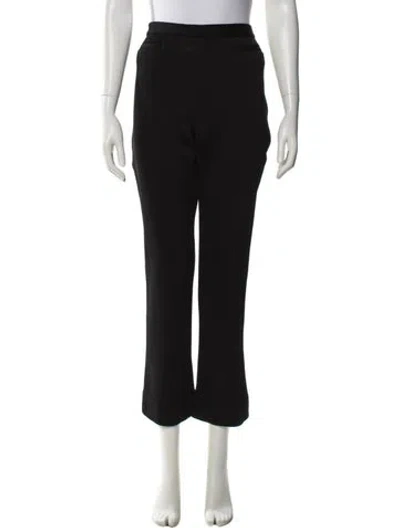 Pre-owned St John Straight Leg Pants In Black