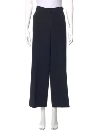 Pre-owned St John Straight Leg Pants In Black