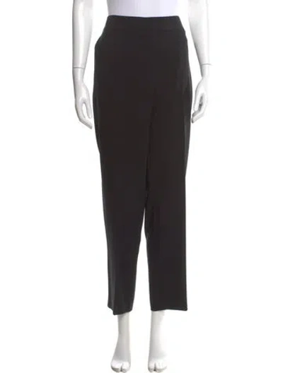 Pre-owned St John Straight Leg Pants In Black