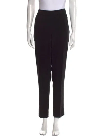 Pre-owned St John Straight Leg Pants In Black