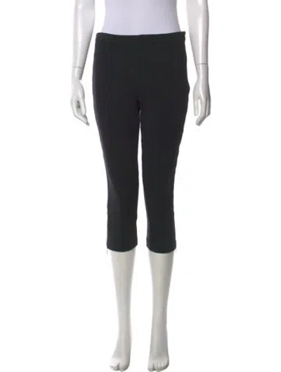 Pre-owned St John Straight Leg Pants In Black