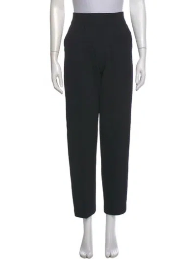 Pre-owned St John Straight Leg Pants In Black