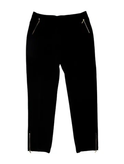 Pre-owned St John Straight Leg Pants In Black