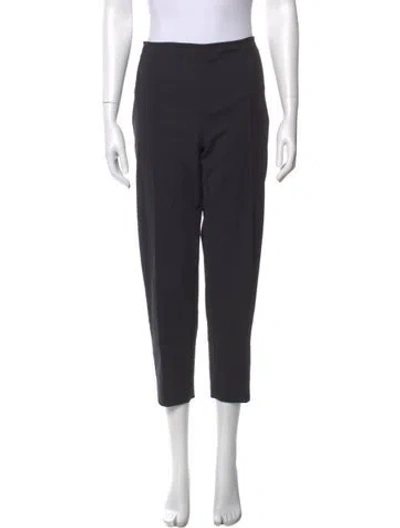 Pre-owned St John Straight Leg Pants In Black