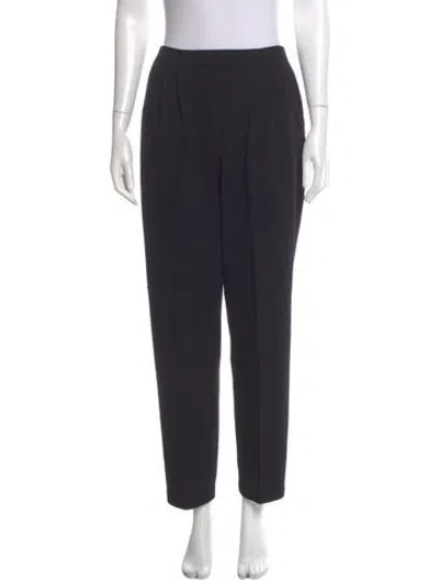 Pre-owned St John Straight Leg Pants In Black