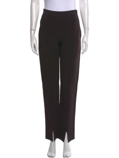 Pre-owned St John Straight Leg Pants In Black