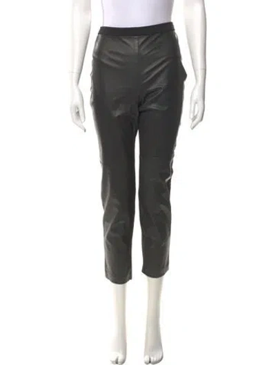 Pre-owned St John Straight Leg Pants In Black