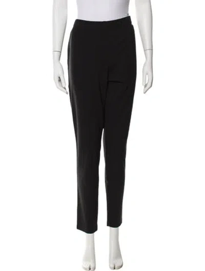 Pre-owned St John Straight Leg Pants In Black