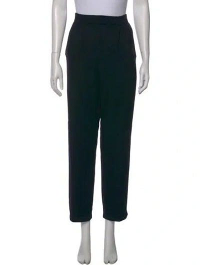 Pre-owned St John Straight Leg Pants In Black