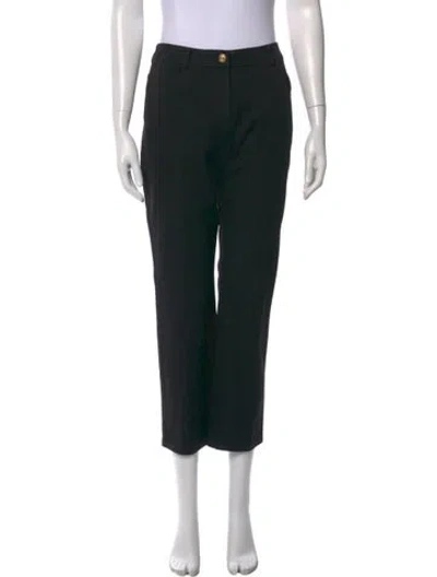 Pre-owned St John Straight Leg Pants In Black