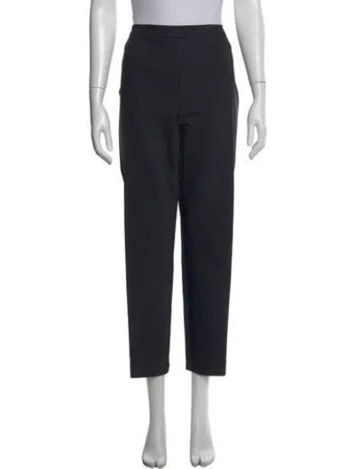 Pre-owned St John Straight Leg Pants In Black