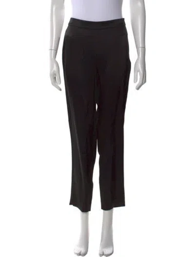 Pre-owned St John Straight Leg Pants In Black