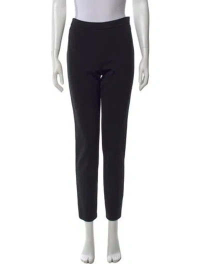 Pre-owned St John Straight Leg Pants In Black