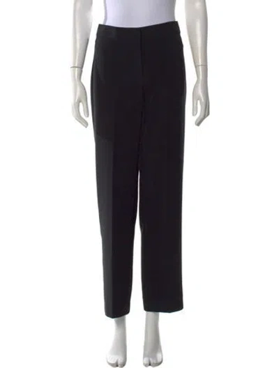 Pre-owned St John Straight Leg Pants In Black