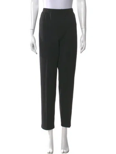Pre-owned St John Straight Leg Pants In Black