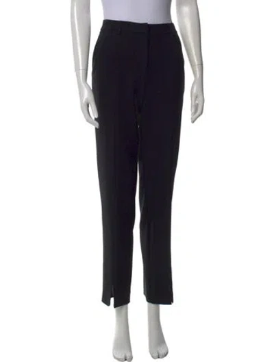 Pre-owned St John Straight Leg Pants In Black